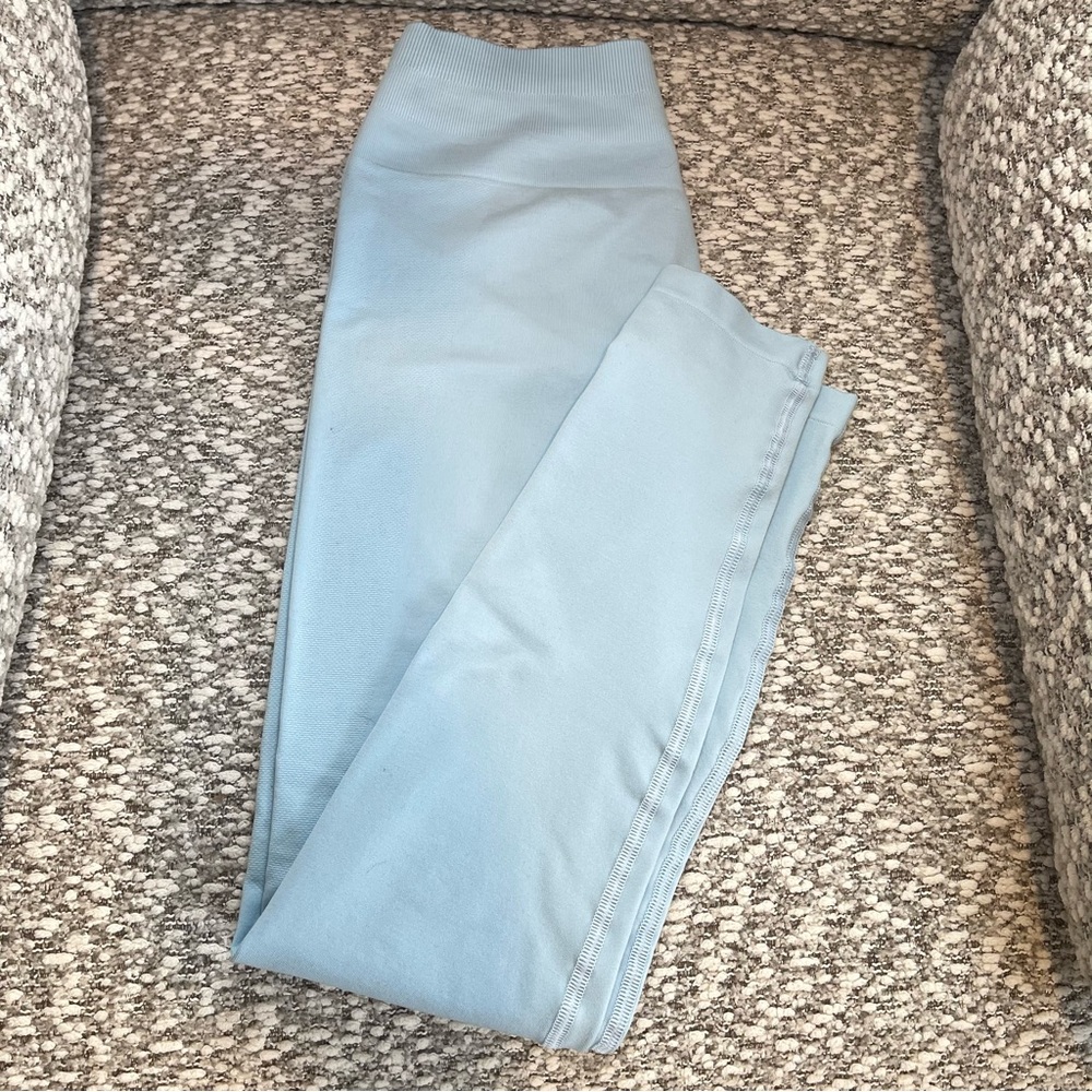 Alphalete Amplify Leggings Arctic Blue Scrunch Seamless XS - Picture 3 of 7